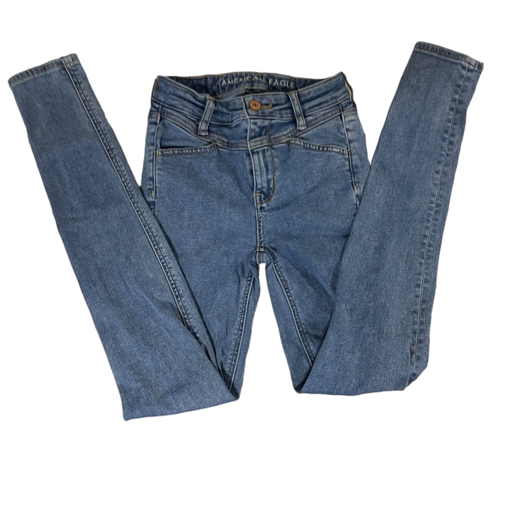 American Eagle 🦅 SUPER High-rise Jeggings Size 00 LONG